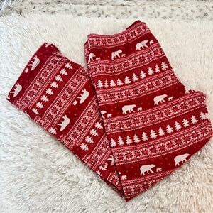 Wondershop Men's Christmas Pajama Lounge Pant Red Polar Bear Print Large